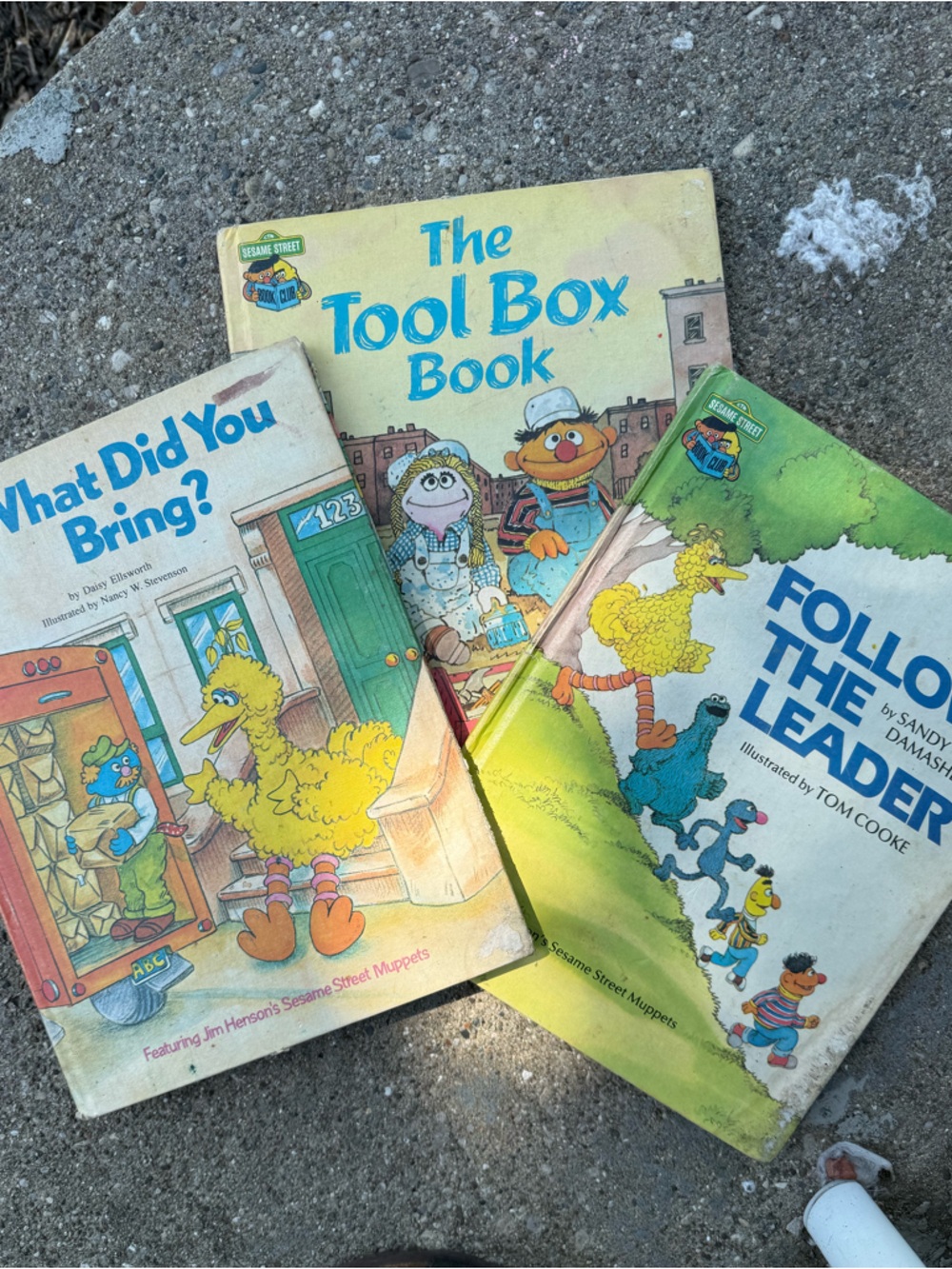 Sesame Street Board Book Trio - Yellow, Green, Blue Covers